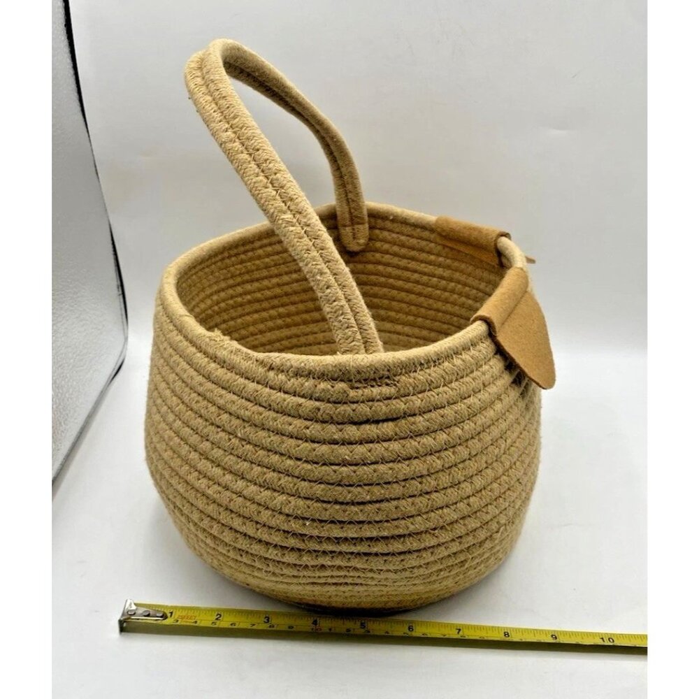 Wondertreats Dog Puppy Braided Cotton Basket With Handle Easter Spring Pet - Picture 8 of 16